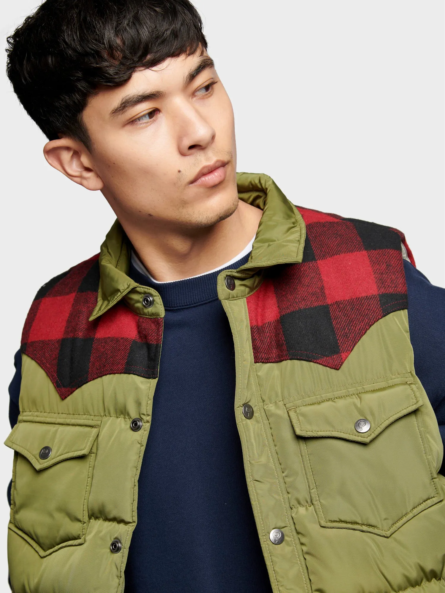 Mens Olive Capulet Rockford Vest by Penfield