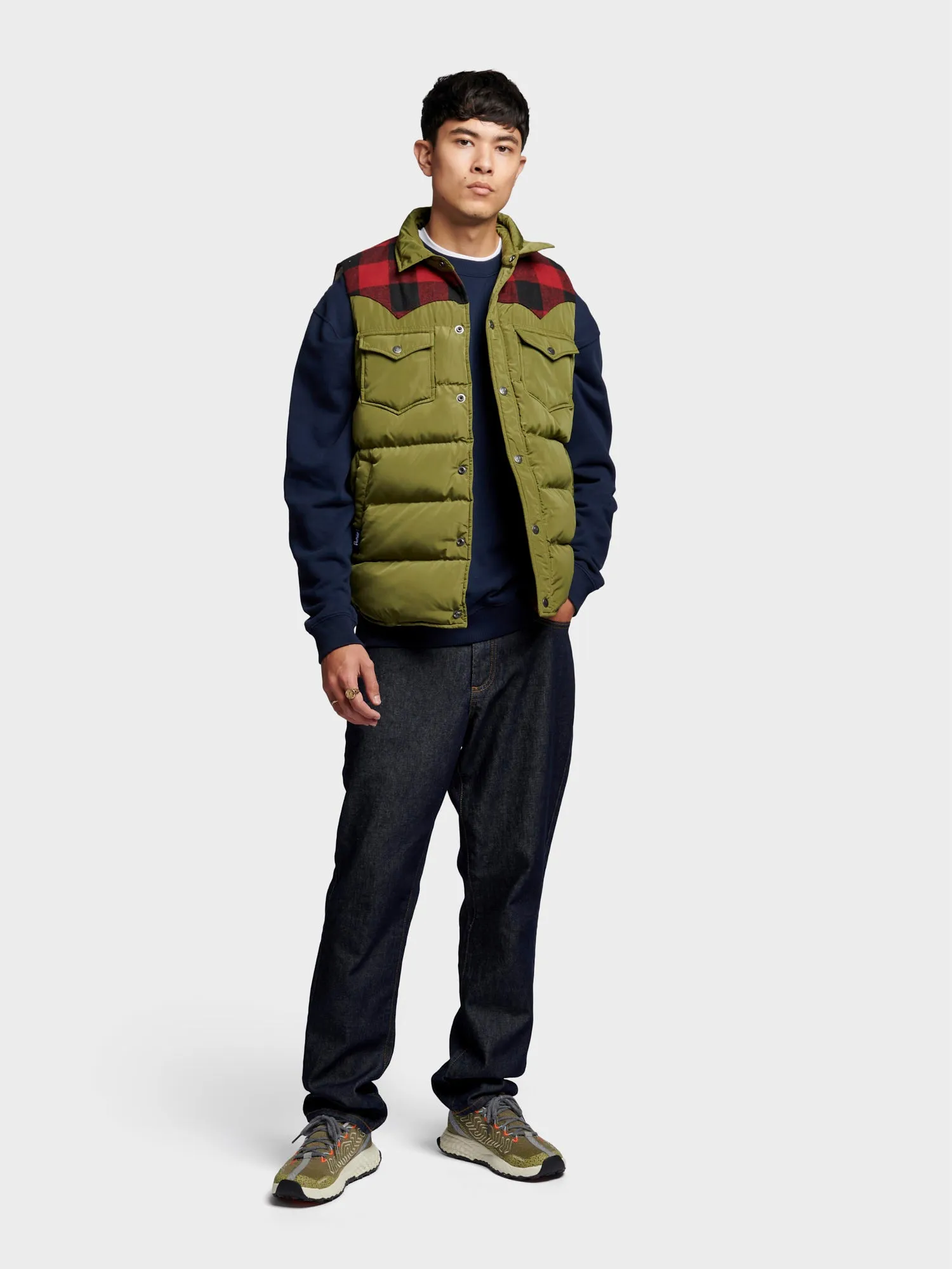 Mens Olive Capulet Rockford Vest by Penfield