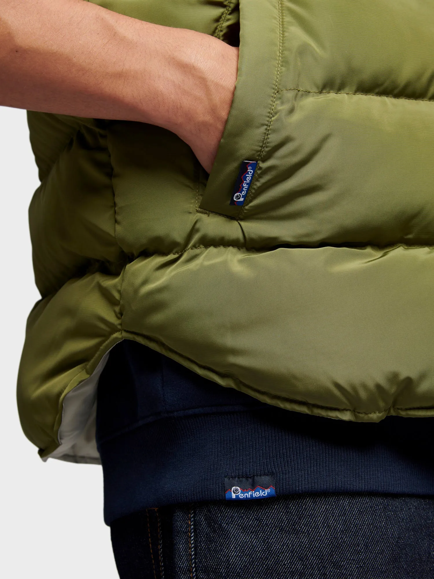 Mens Olive Capulet Rockford Vest by Penfield