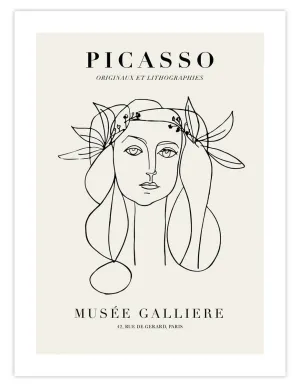 Picasso, Musee Galliere, Portrait Of Francoise Gilot