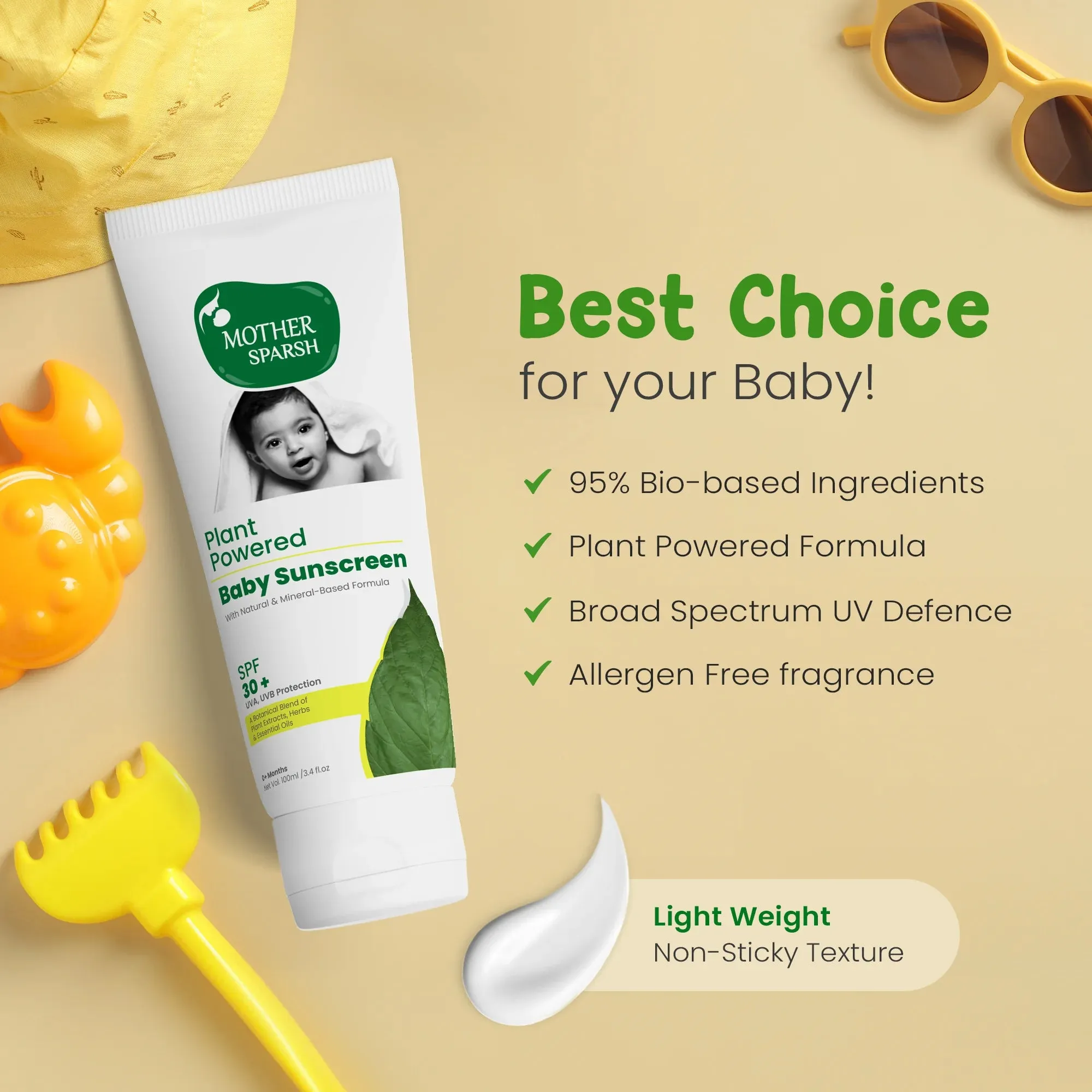 Plant Powered Baby Sunscreen Lotion