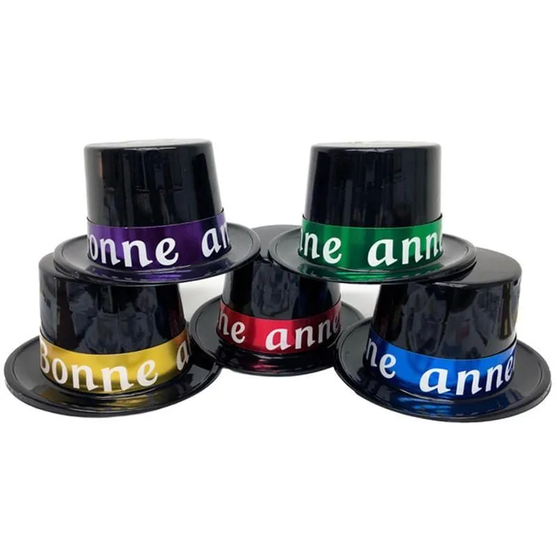 "Bonne Année" Top Hat With Foil Assortement