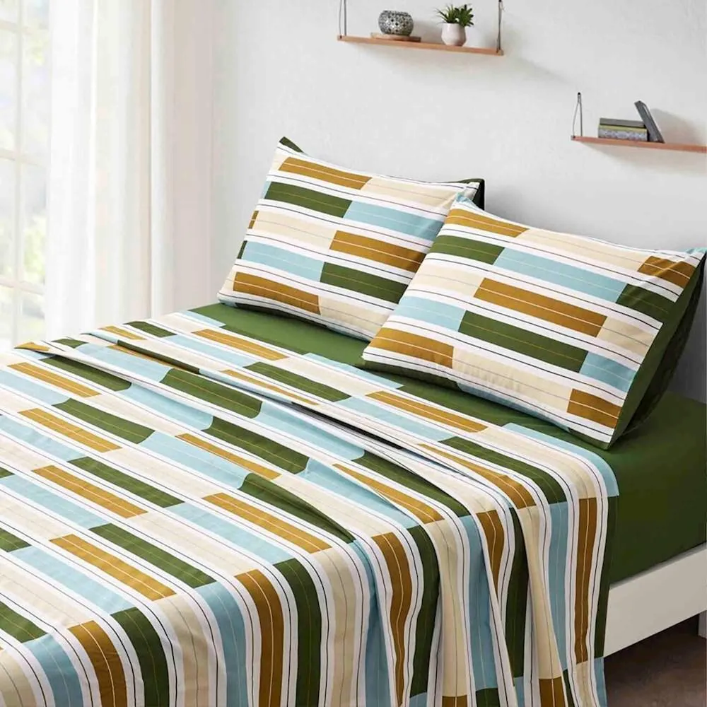 Sheet Set Olive - Single