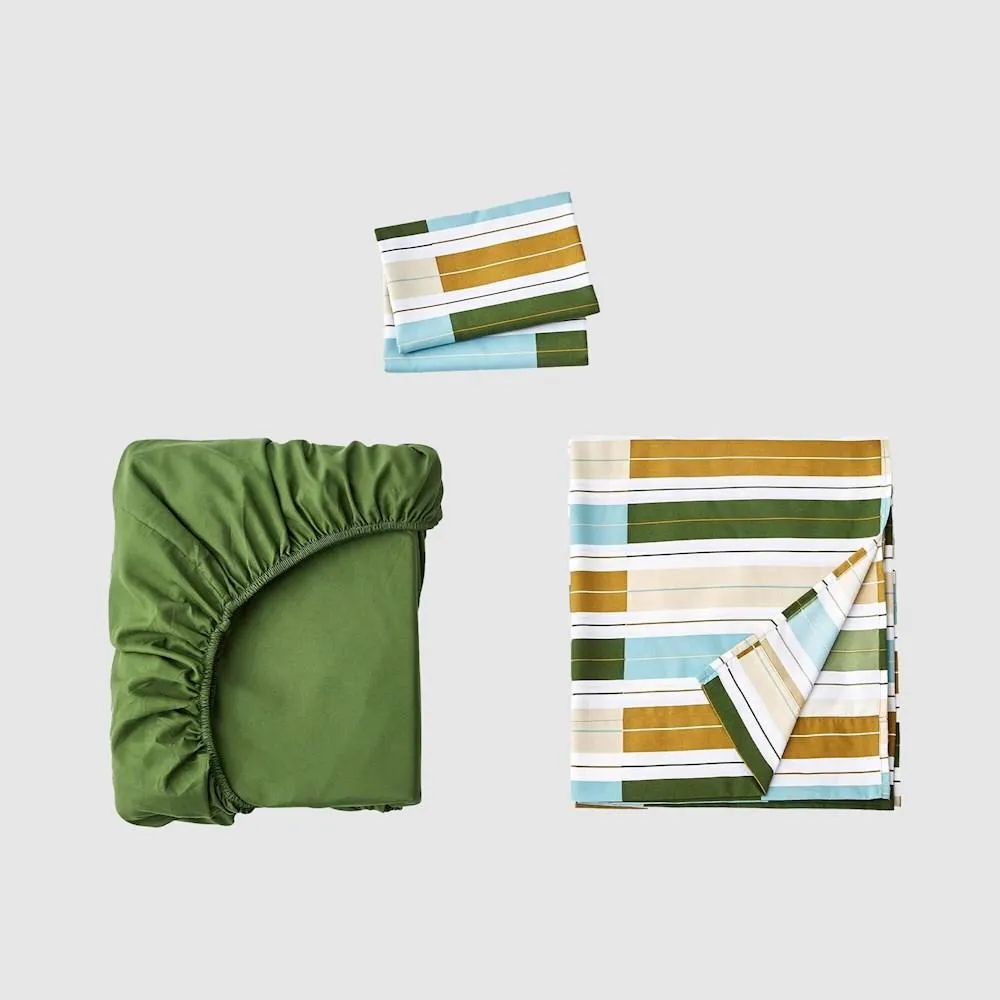 Sheet Set Olive - Single