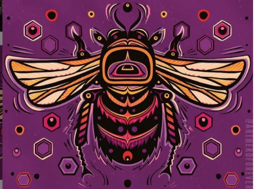 Stephanie Fogel - Digital Totem Illustration, Bee