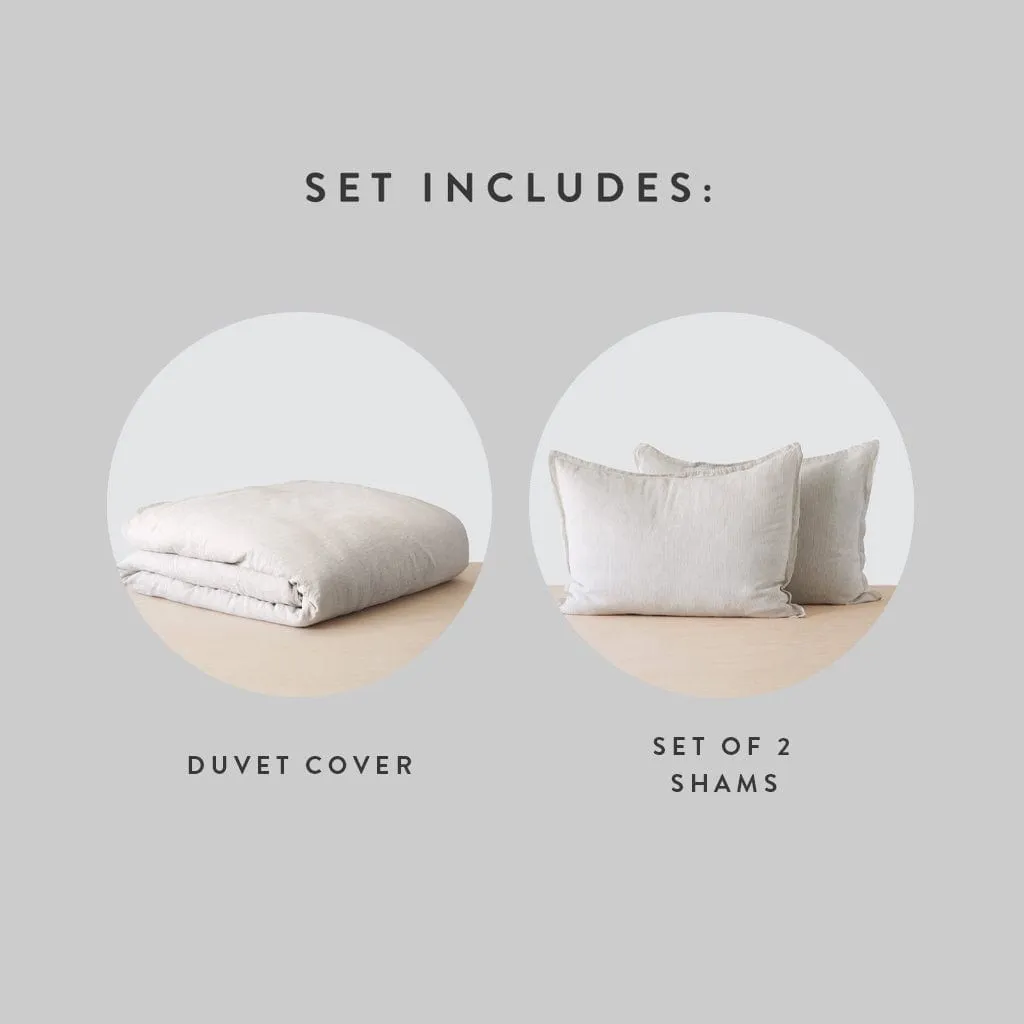 Stonewashed Linen Duvet Cover