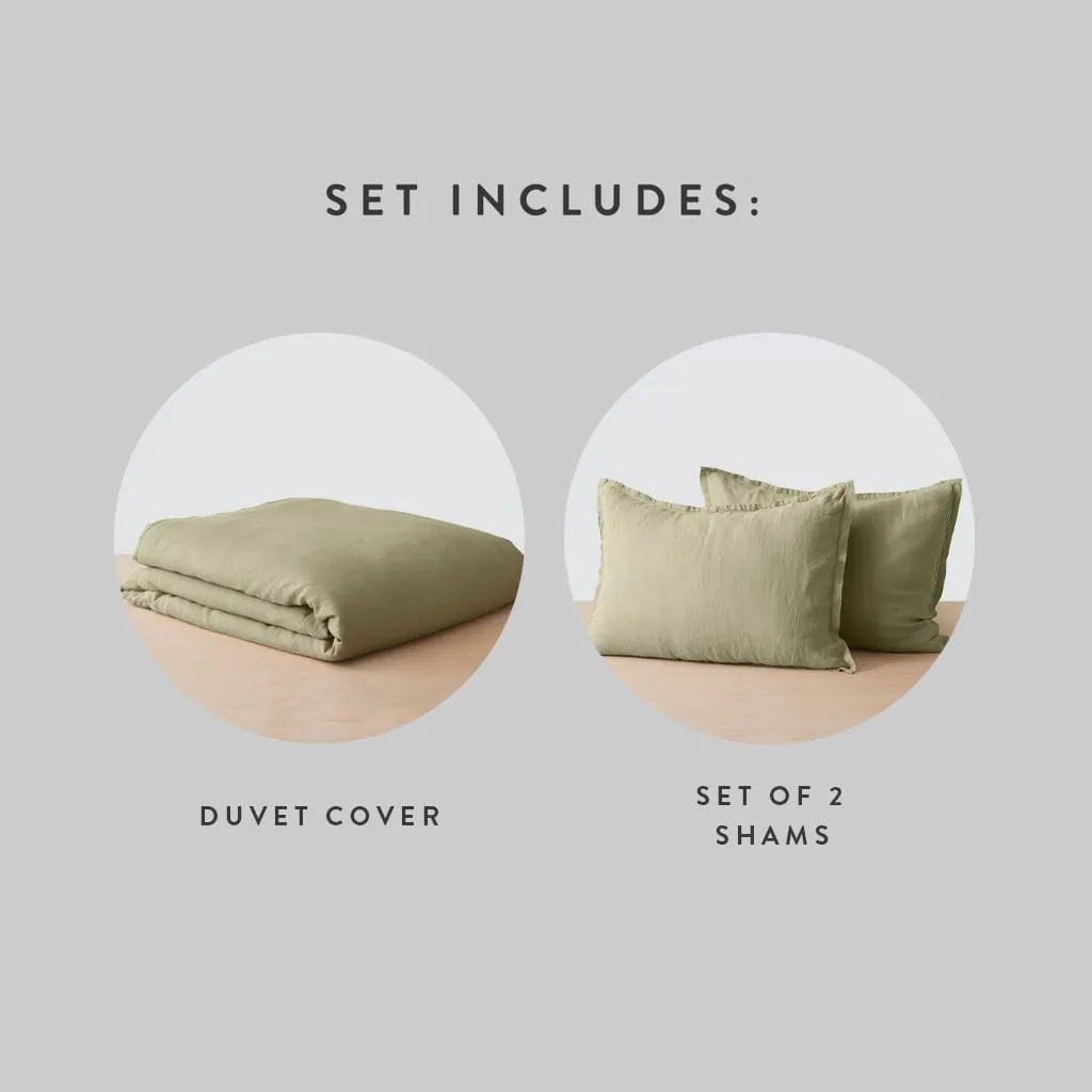 Stonewashed Linen Duvet Cover