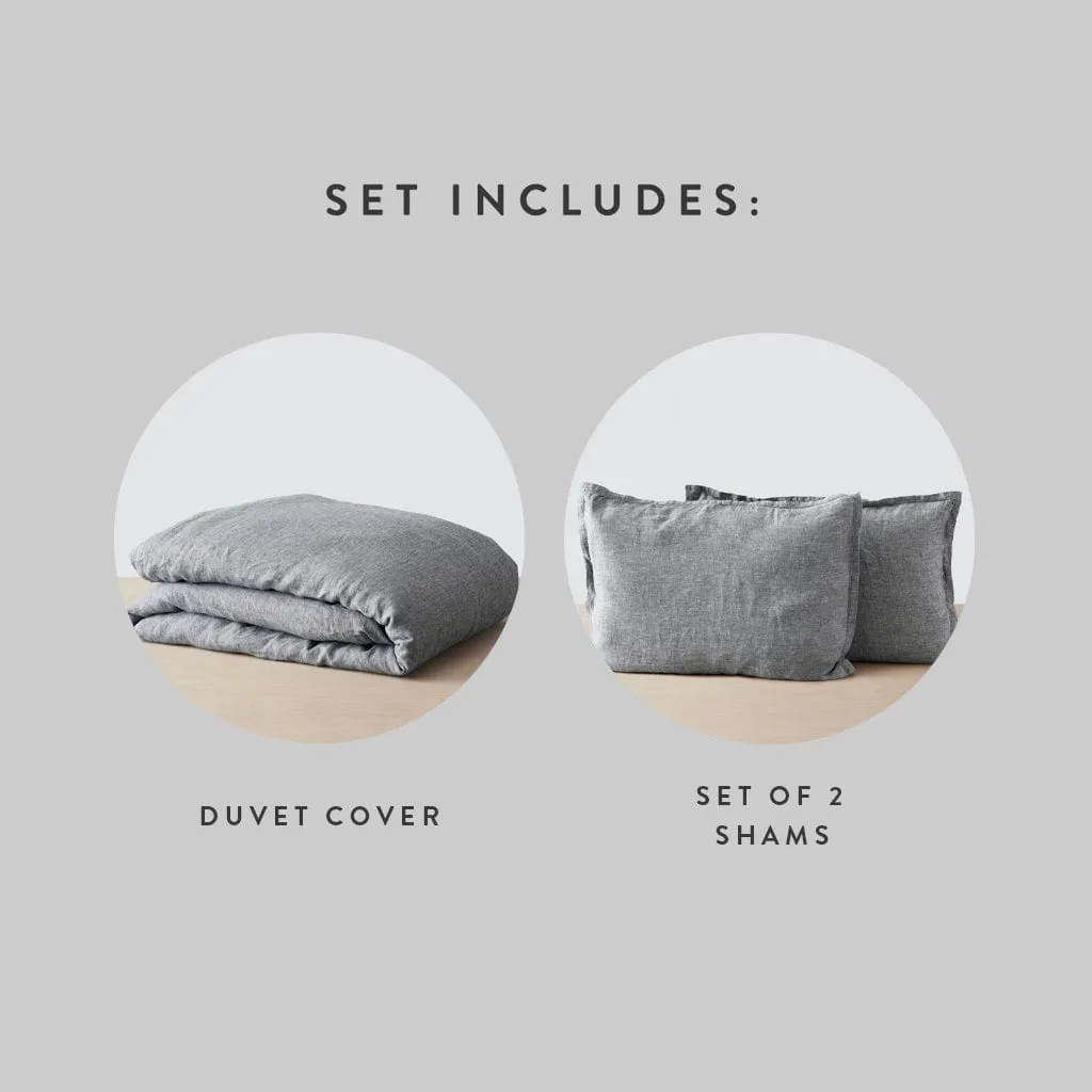 Stonewashed Linen Duvet Cover