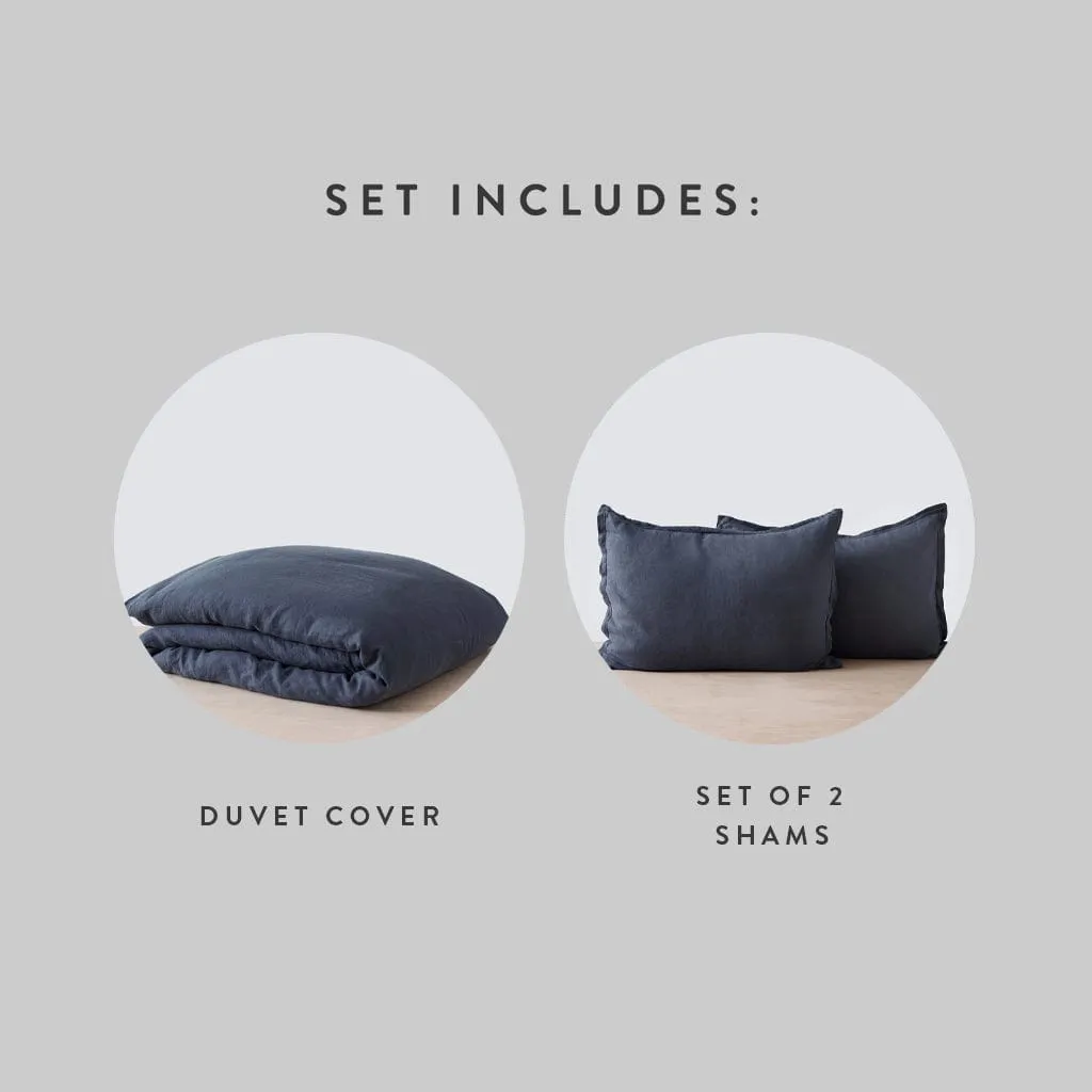 Stonewashed Linen Duvet Cover