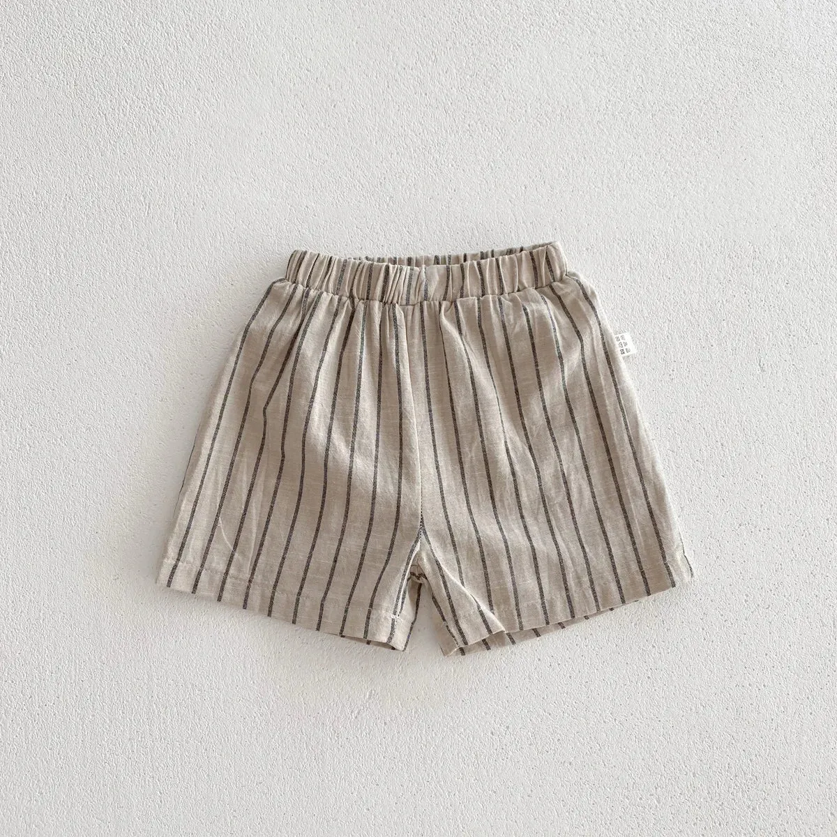 Striped Shirt & Shorts Set