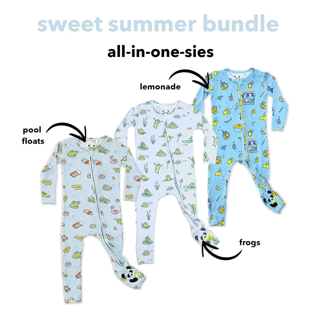 Sweet Summer Bundle - Bamboo Convertible Footie