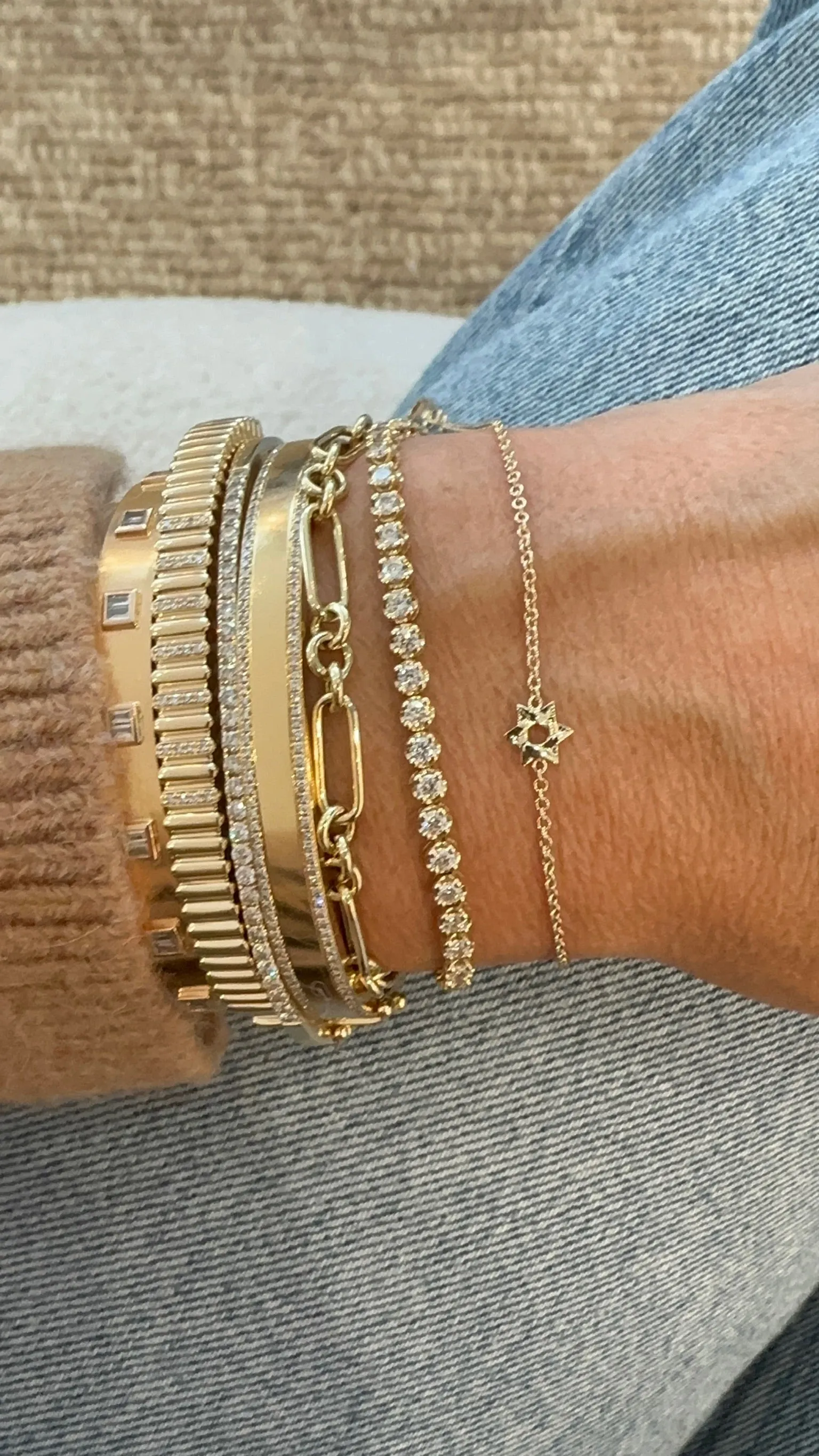 The Leora Jewish Star Bracelet