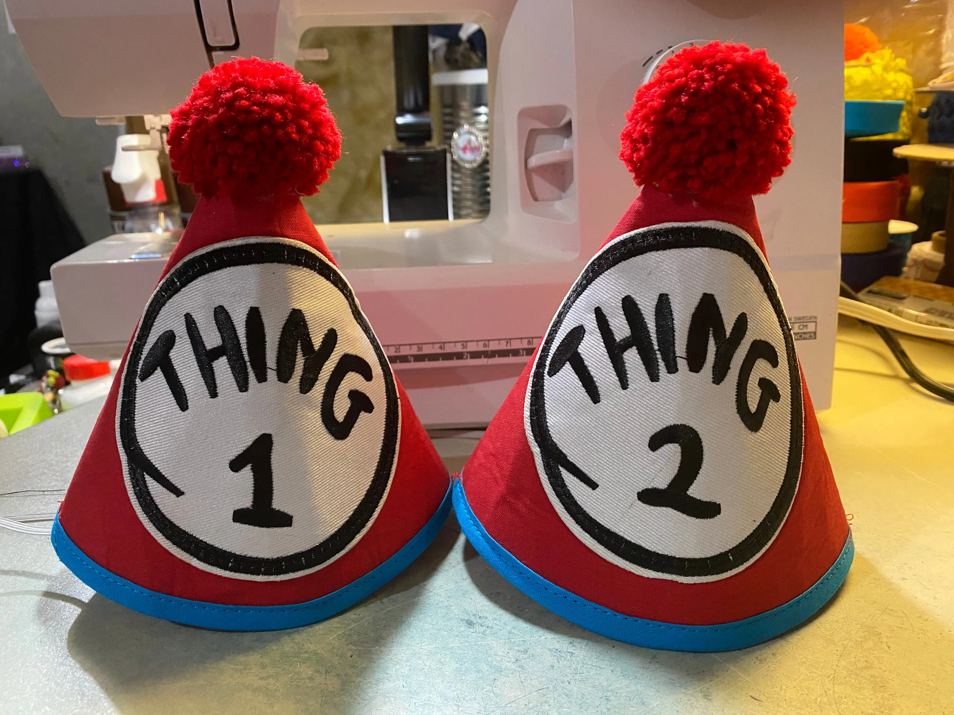 Twin Boys Thing 1 & Thing 2 Cake Smash Outfit