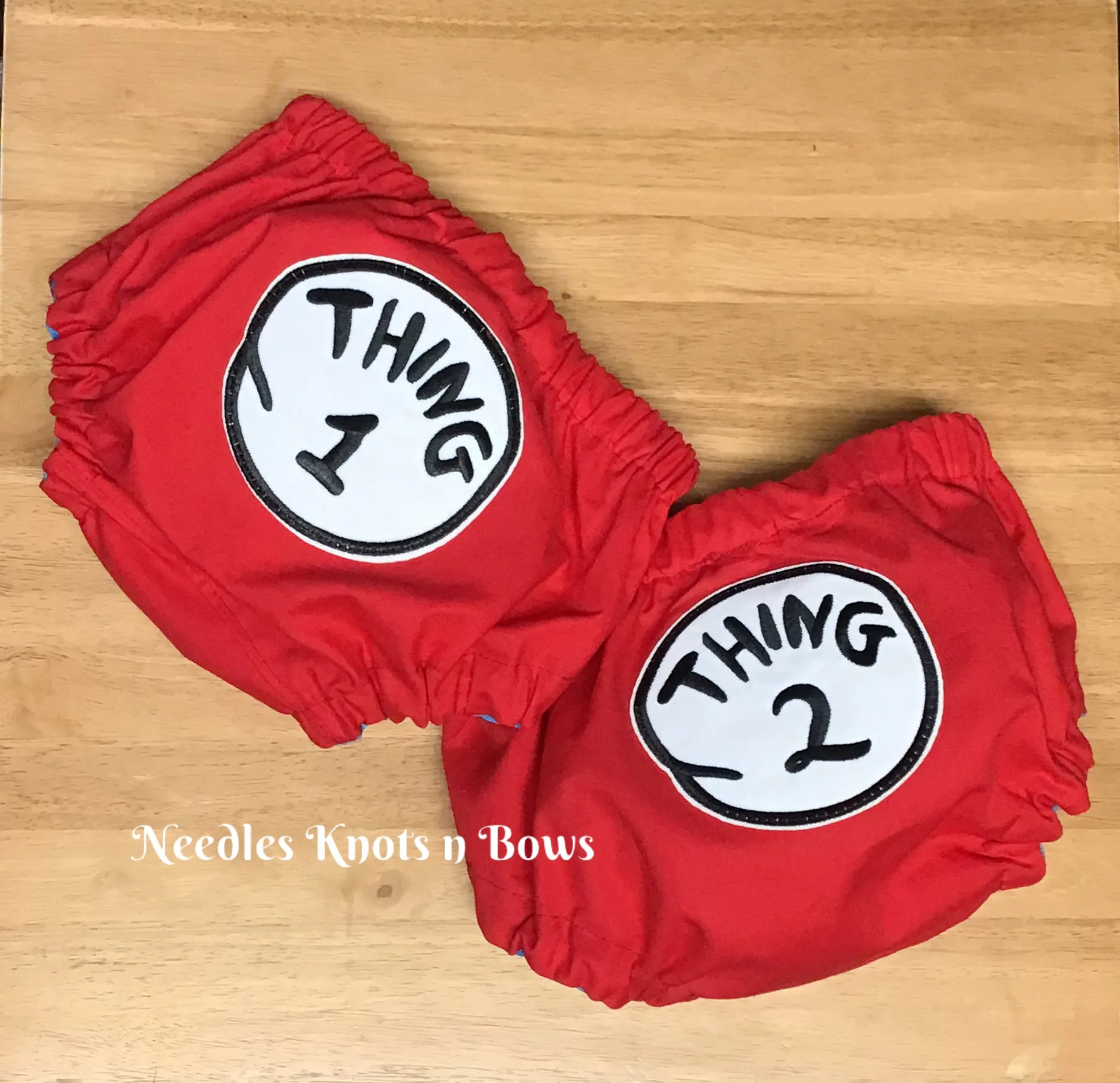 Twin Boys Thing 1 & Thing 2 Cake Smash Outfit