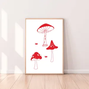 Wall Art Wild Mushrooms