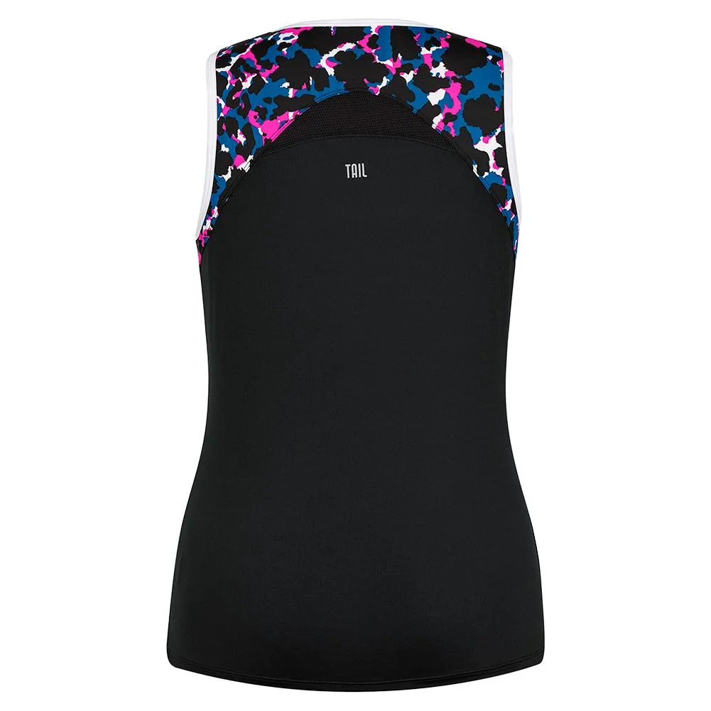 Women's Ireland Tennis Tank Black and Quest