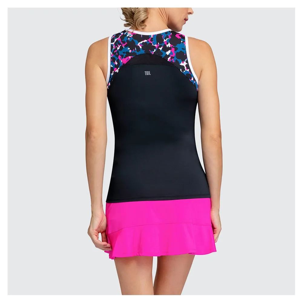 Women's Ireland Tennis Tank Black and Quest